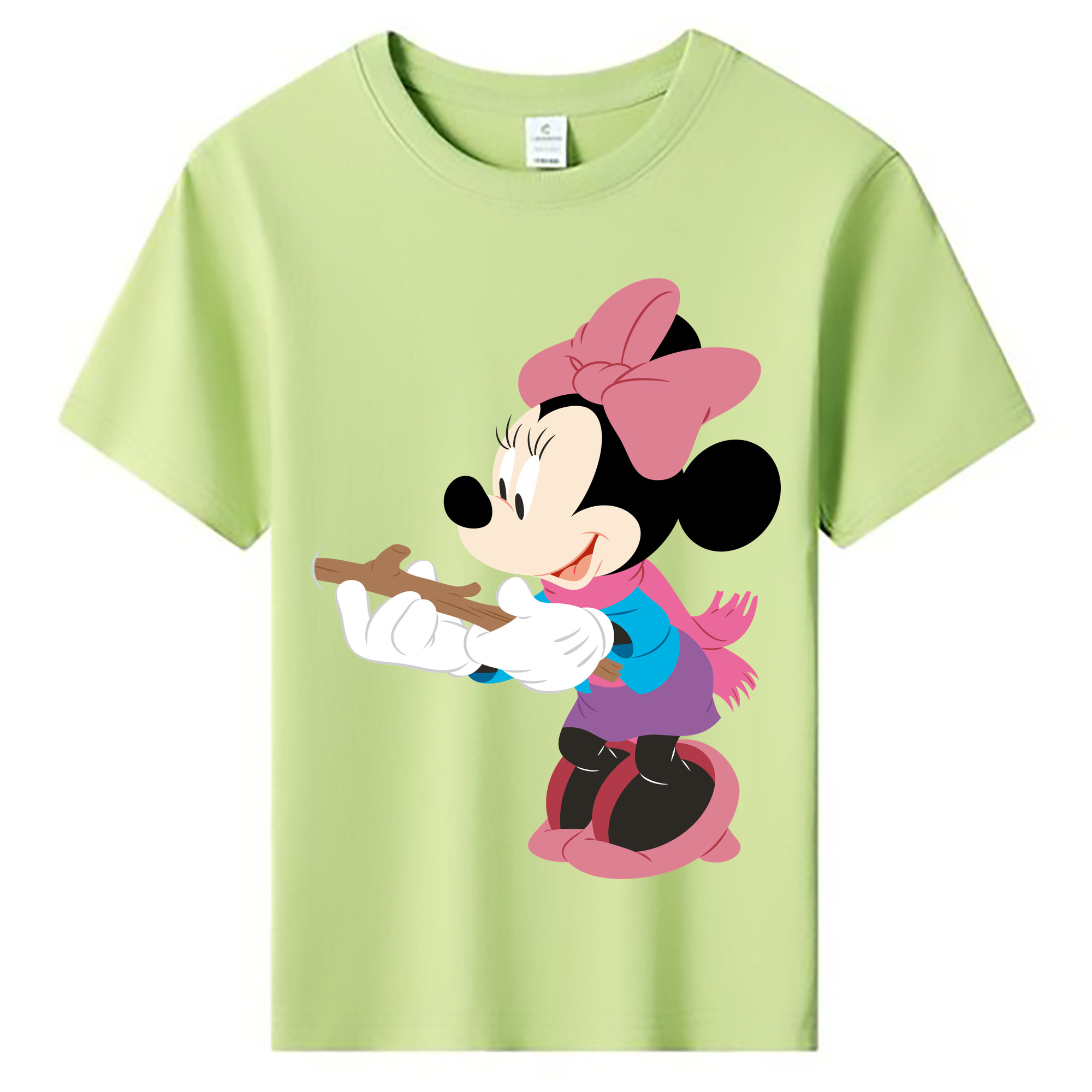 ミッキーマウス Mickey Mouse 綿100％キッズTシャツ（フロントプリント）